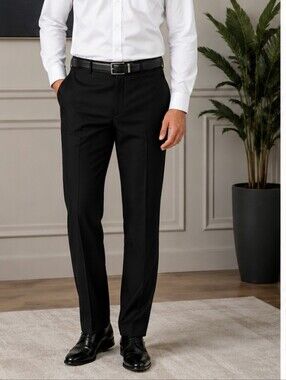Men’s Angelo Litrico Black Dress Trousers 32x32